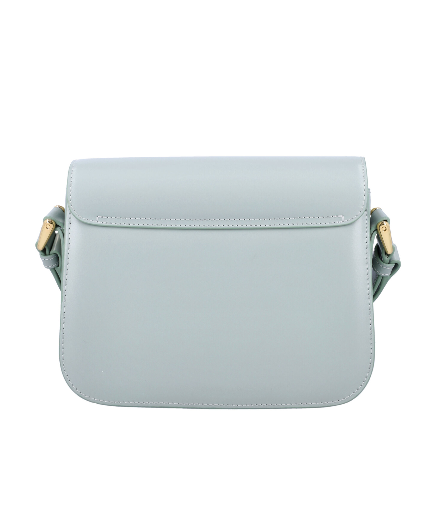 Apc A.p.c. Grace Small Leather Crossbody Bag In Gray