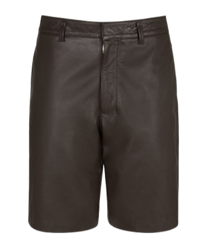 Lemaire Belt Ring Shorts In Brown