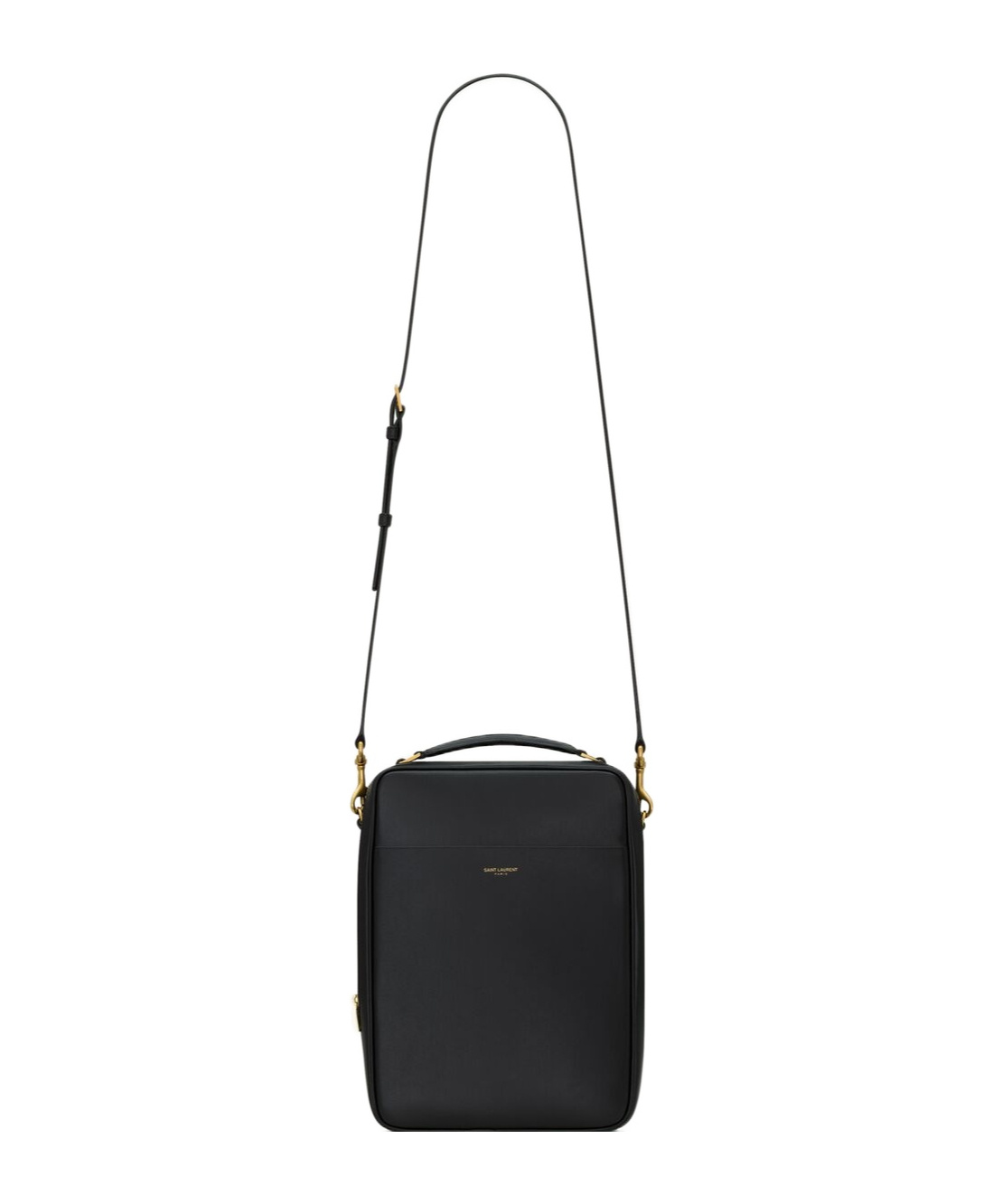 Saint Laurent Small Case In Smooth Leather In Black