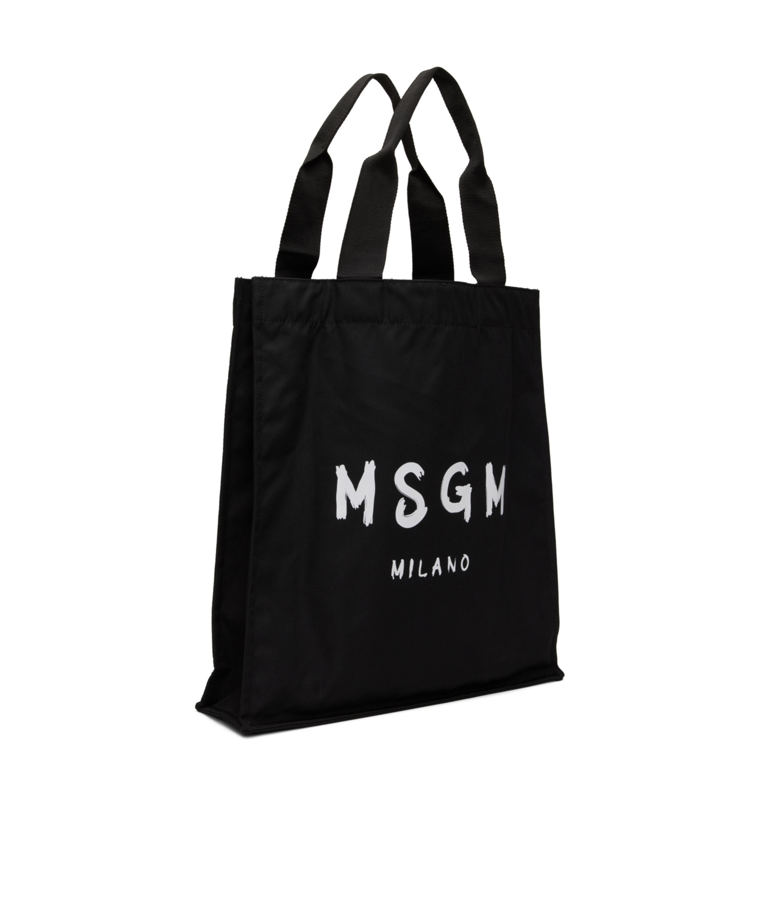 Msgm Logo-print Tote Bag In Black