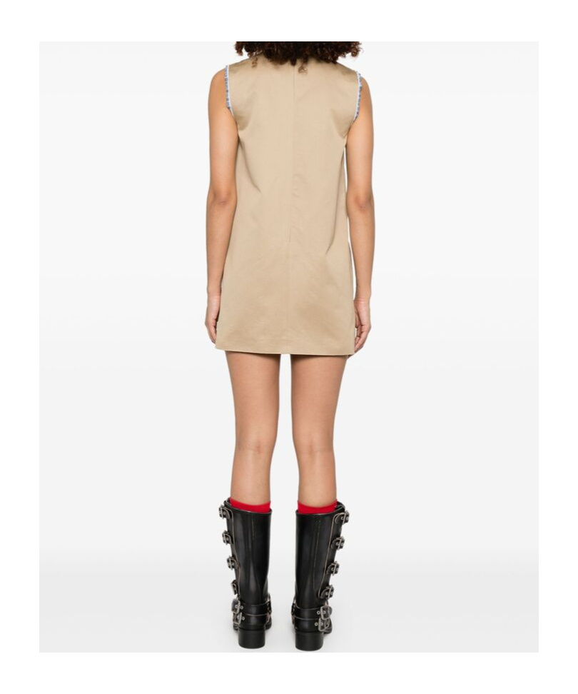 Miu Miu Minikleid Im Layering-look In Gray