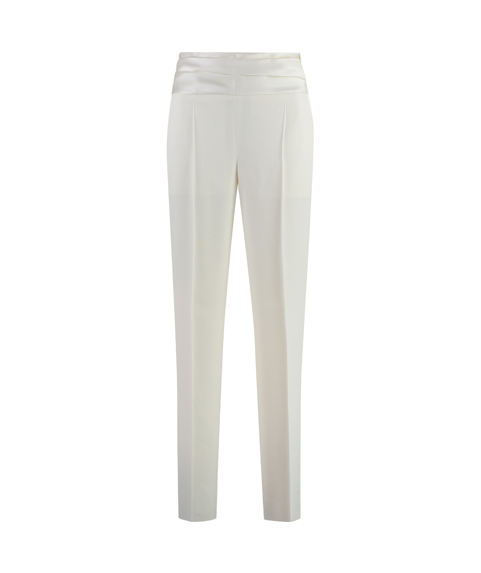 Hugo Boss Boss Straight-leg Trousers In White