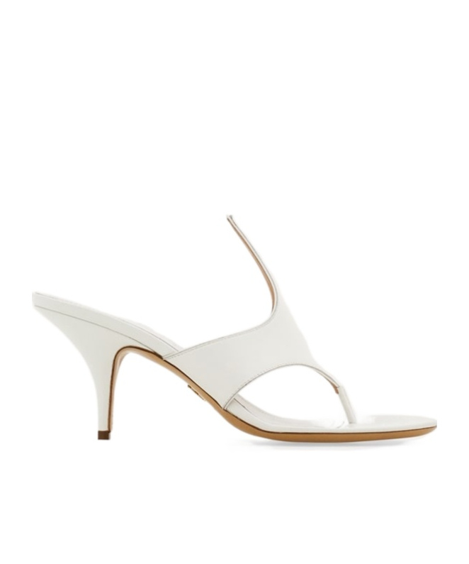 Ferragamo Lyrai Leather Mules In Neutral