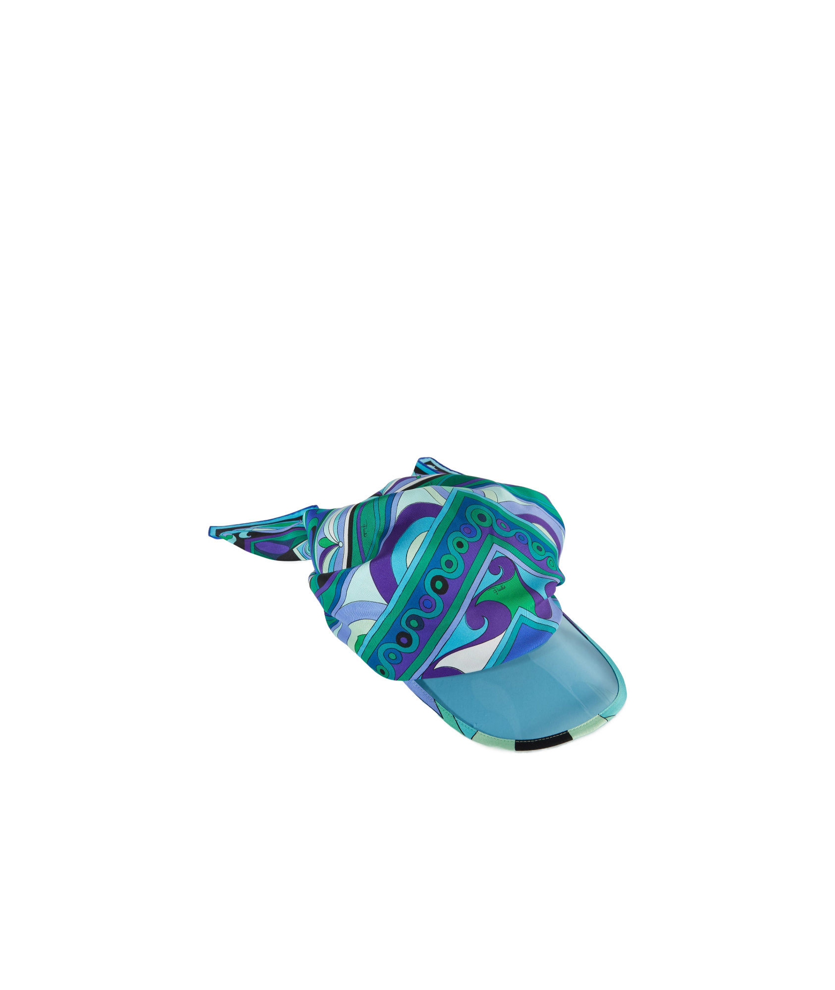 Pucci Silk-twill Cap In Blue