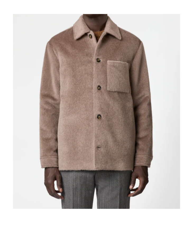 Tod's Loose-fit Wool Shirt Jacket In Brown