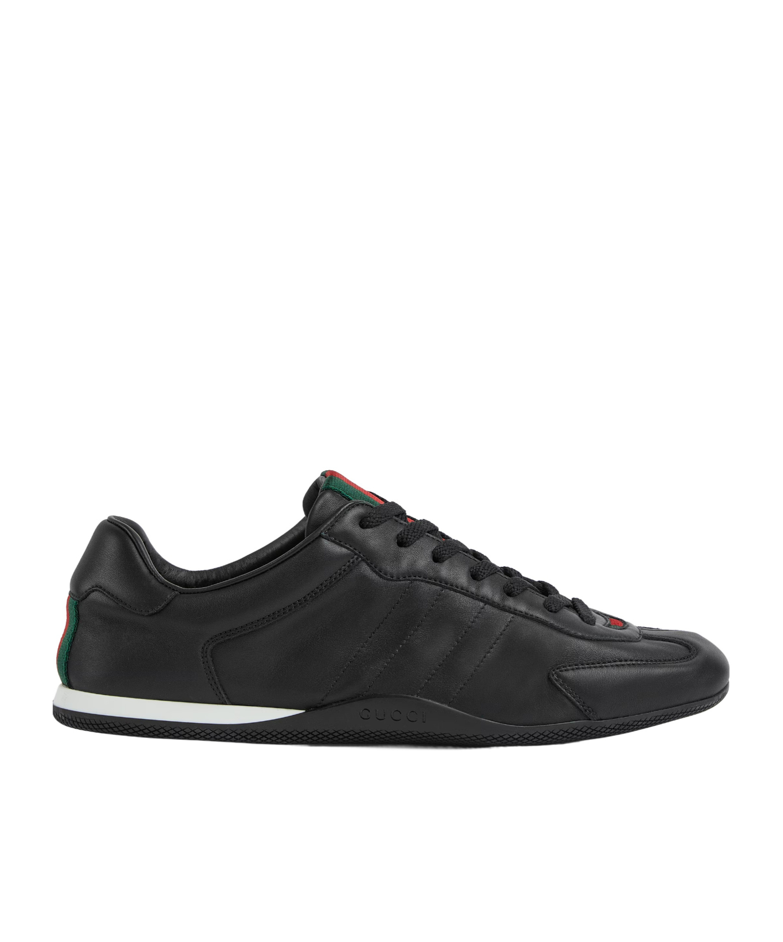 Gucci Shift Low Top Sneaker Rubber Sole In Black