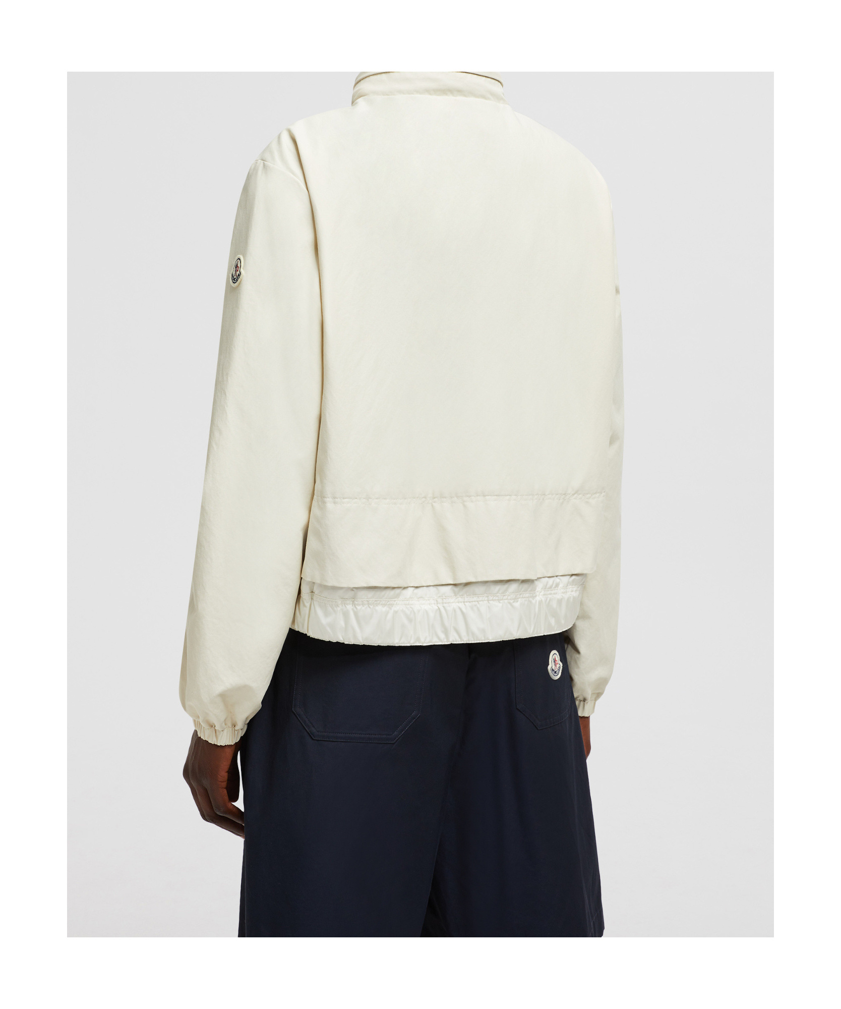 Moncler Long-sleeved Down Jacket In White