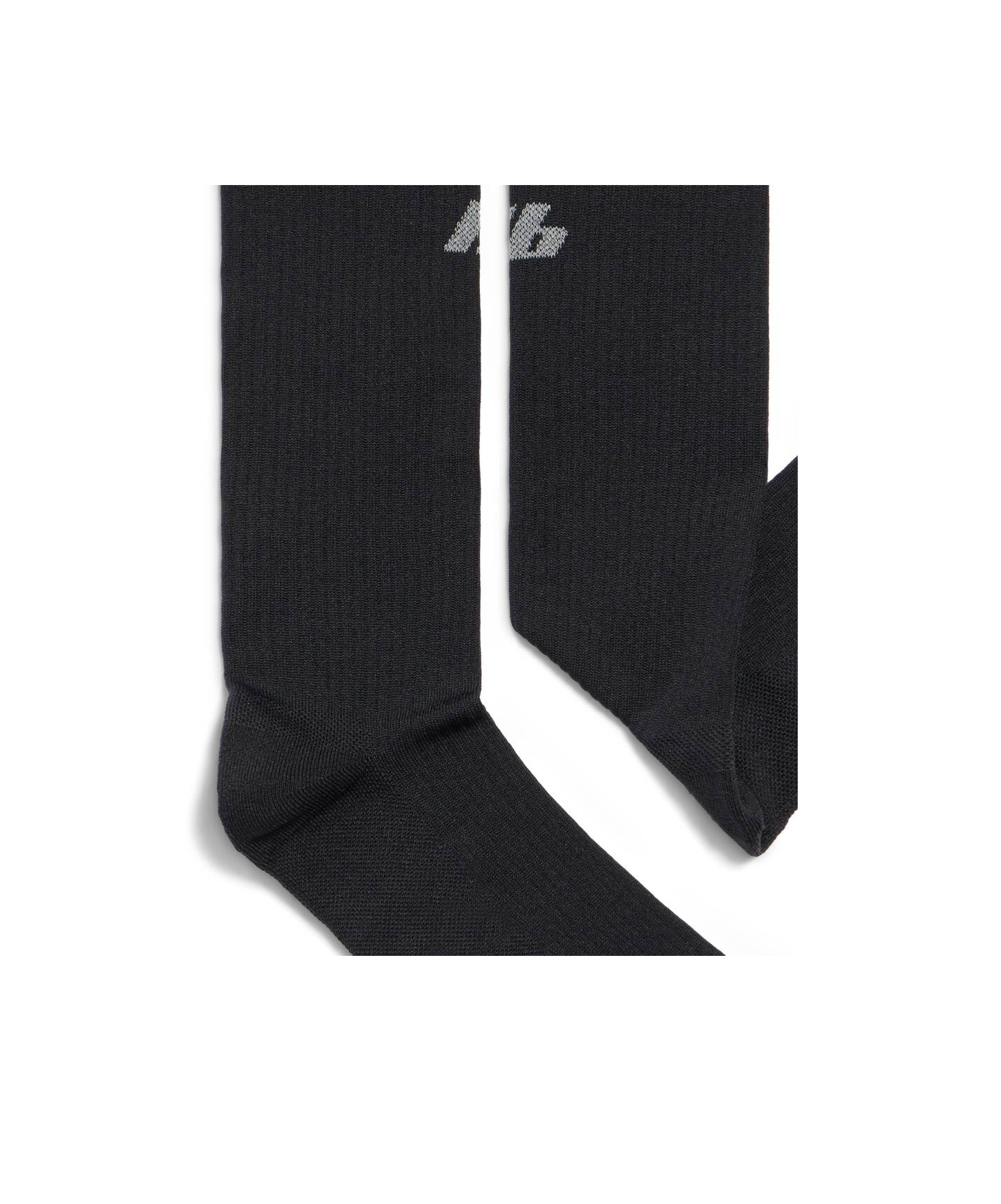 Balenciaga Logo High Sports Socks In Black