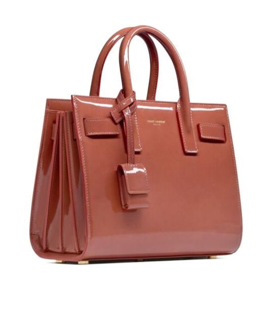 Saint Laurent Double Handle Shoulder Bag In Brown