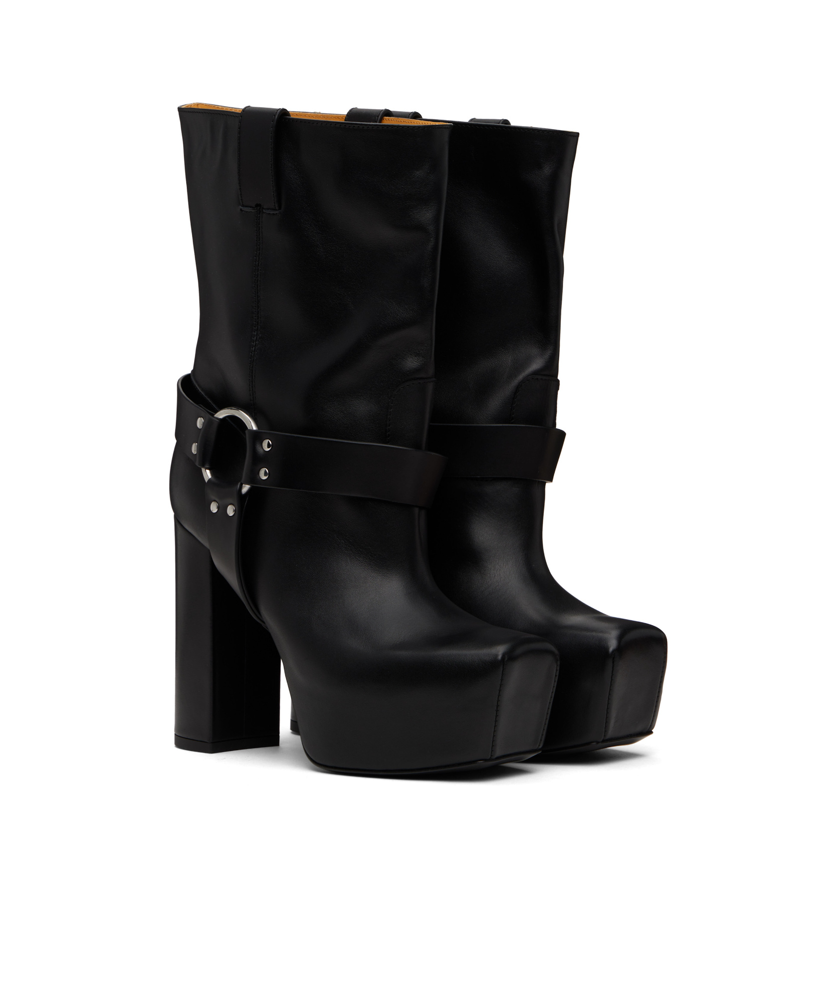 R13 Sid High Heel Ankle Boots In Black