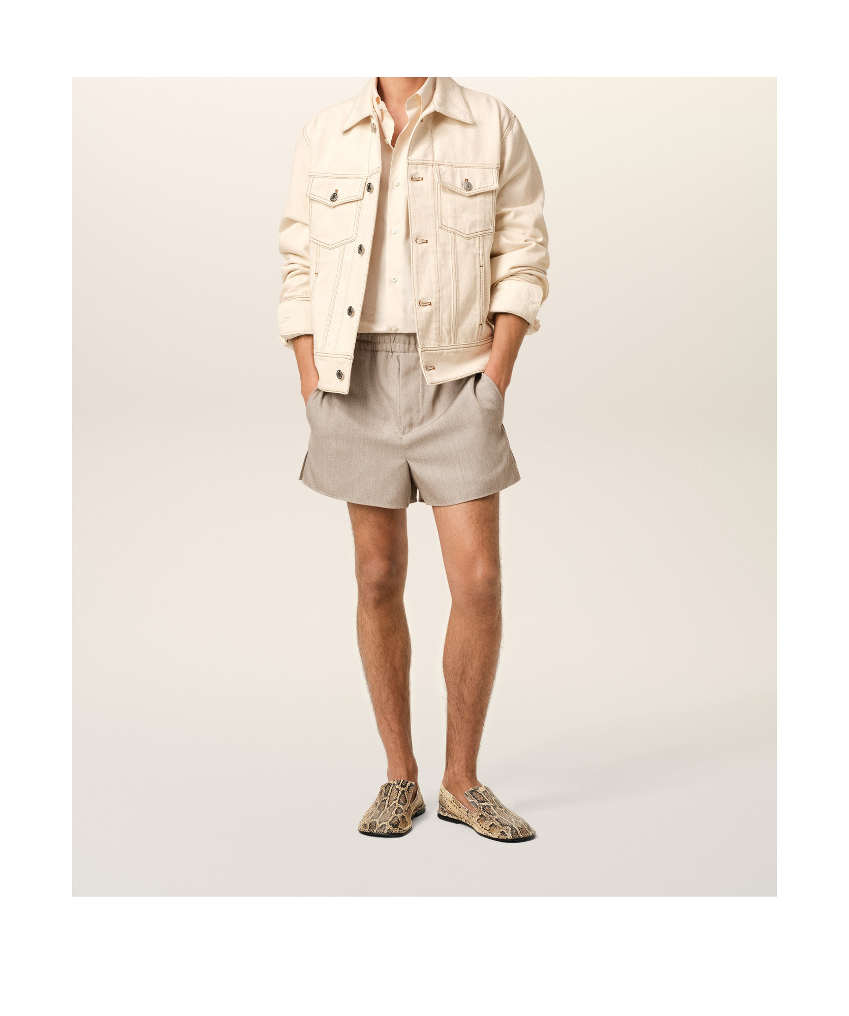 Ami Alexandre Mattiussi Ami Paris Outerwears In Nude