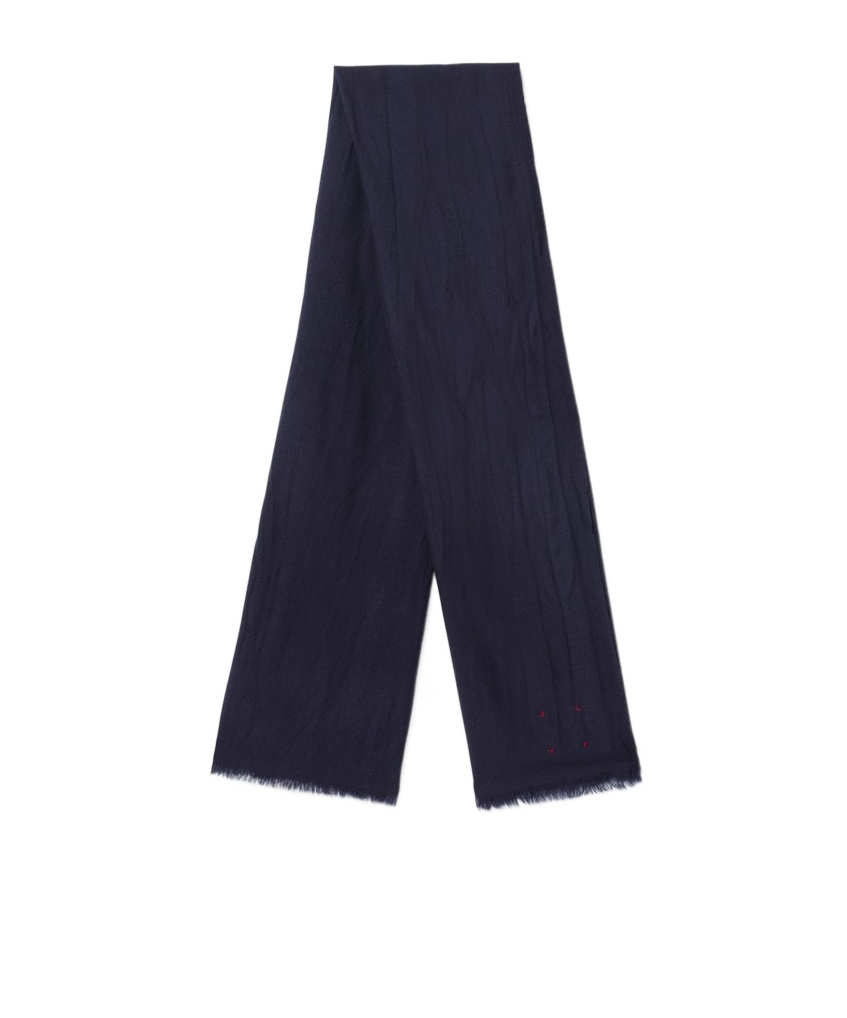 Destin Surl Fringed Scarf In Black