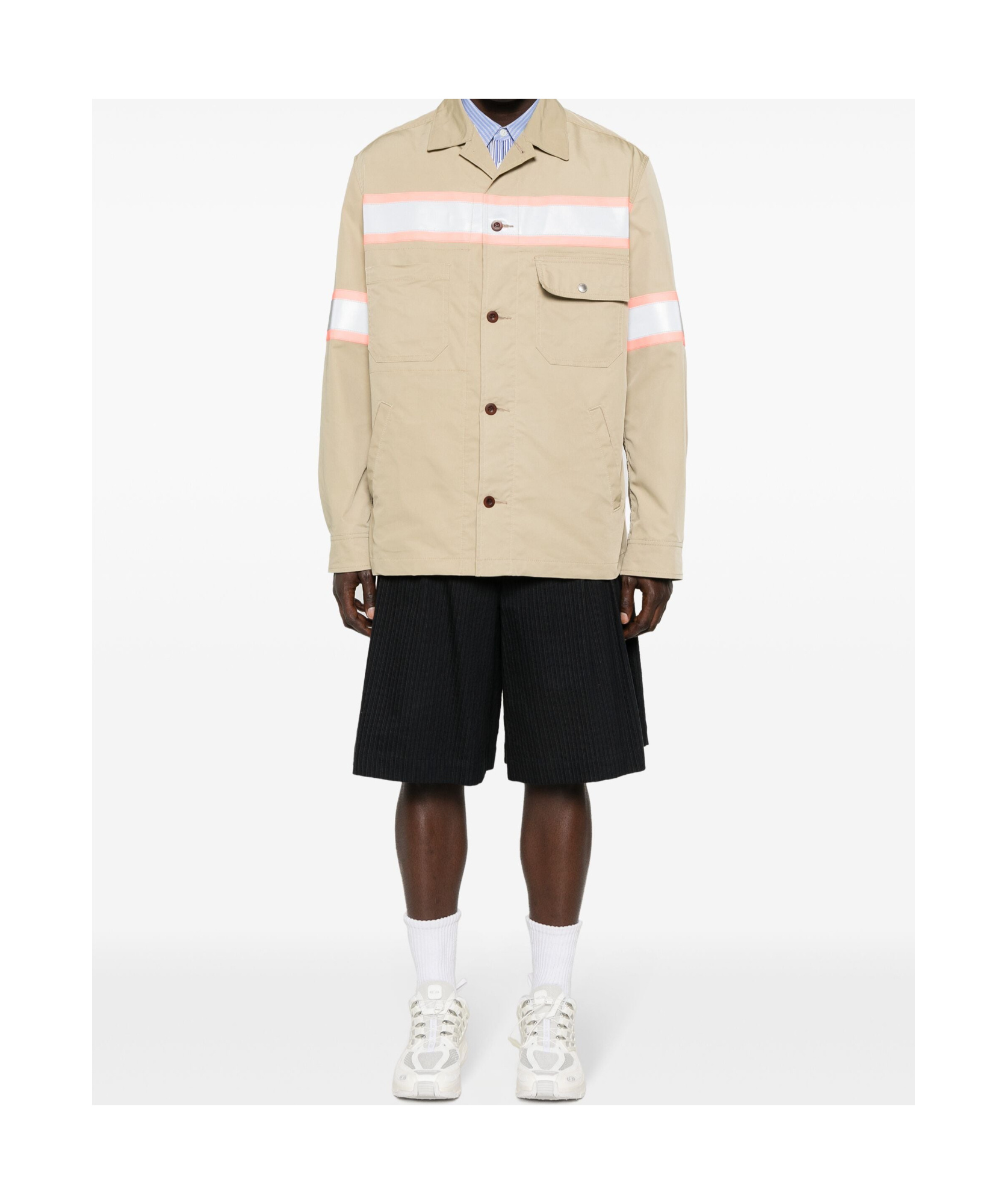 Junya Watanabe Long-sleeved Casual Jacket In Nude