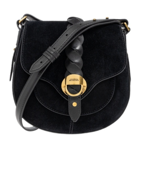 Isabel Marant Flap Shoulder Bagv In Black