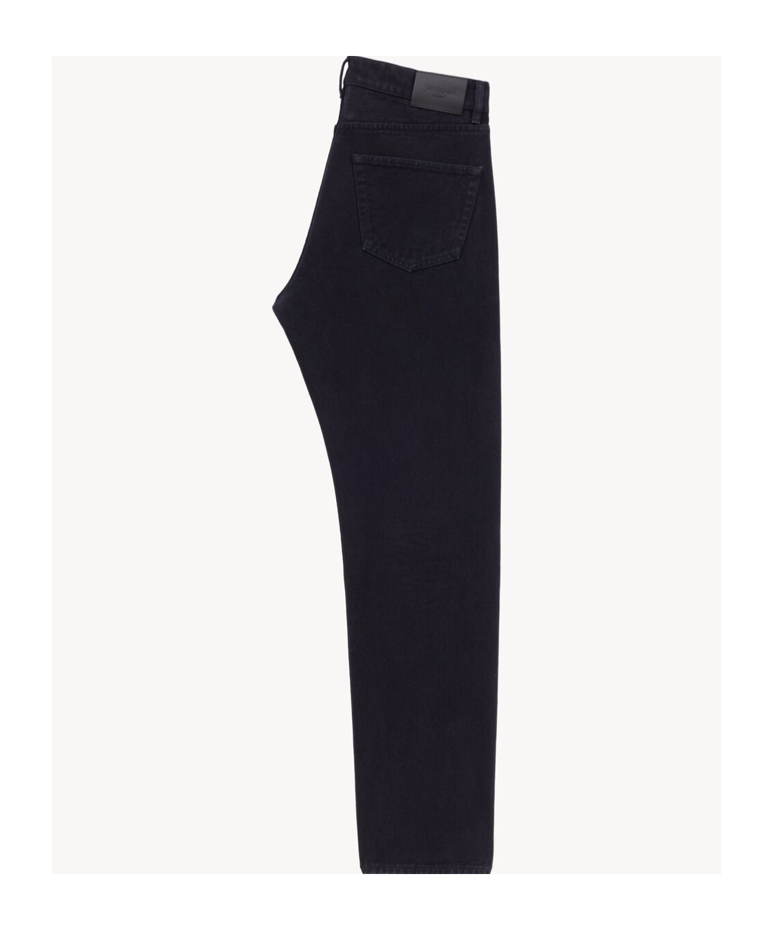 Saint Laurent Mick Long Straight-leg Jeans In Black