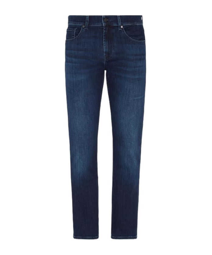 7 For All Mankind Straight Jeans Pants In Blue