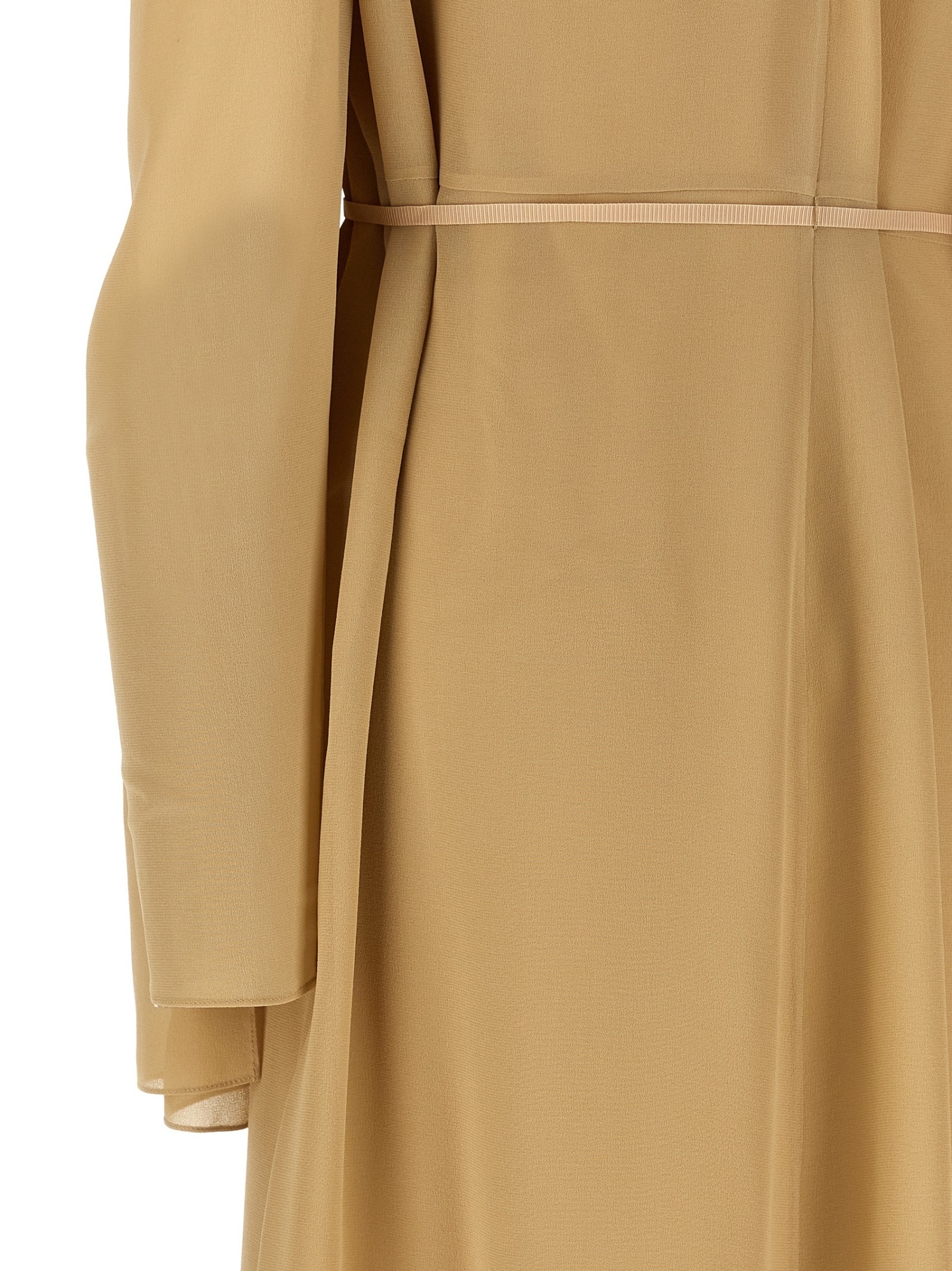 The Row Amede Straight Dress In Brown