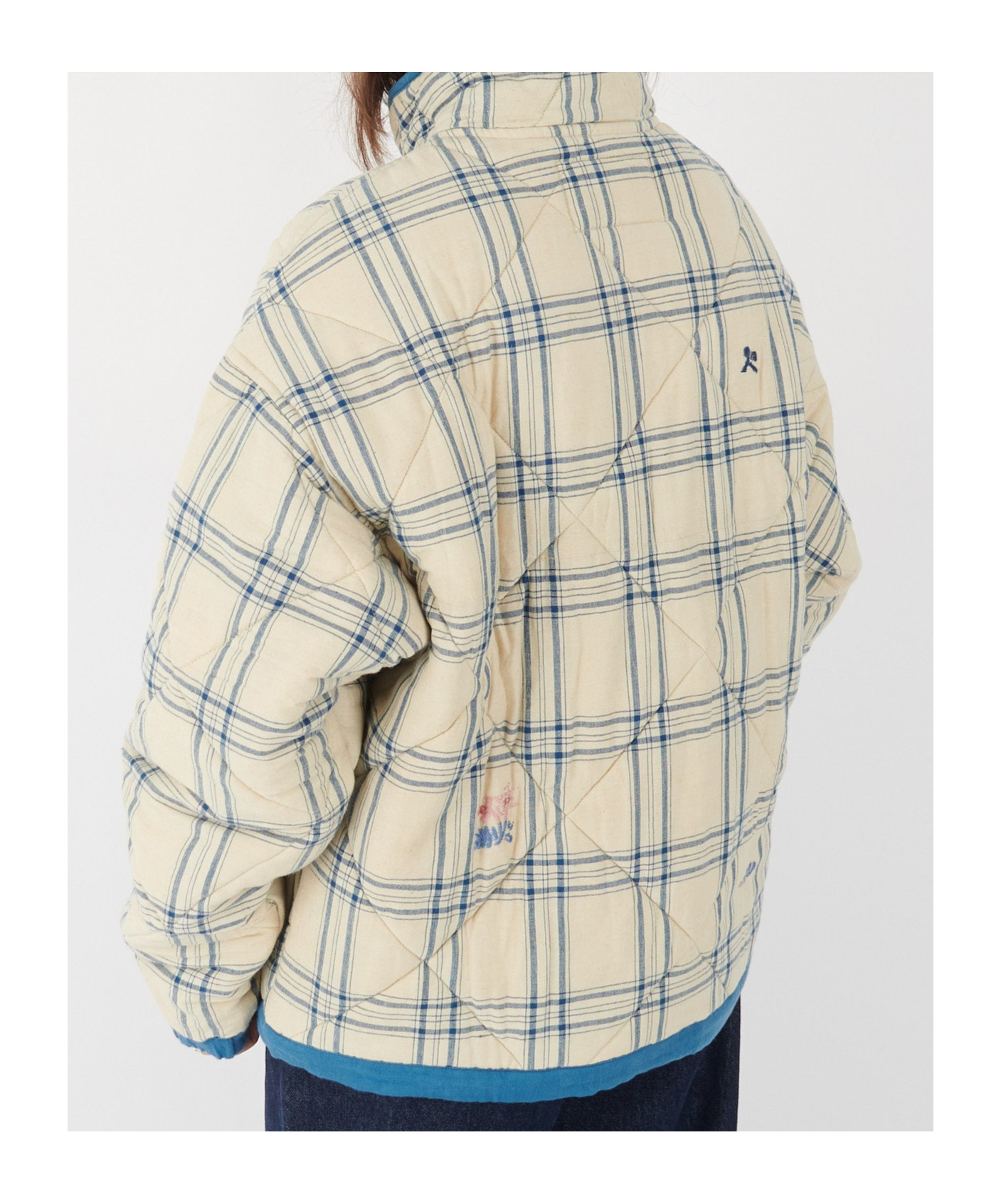 Story Mfg. Mineral Pullover French Gingham Interrupted In Neutral