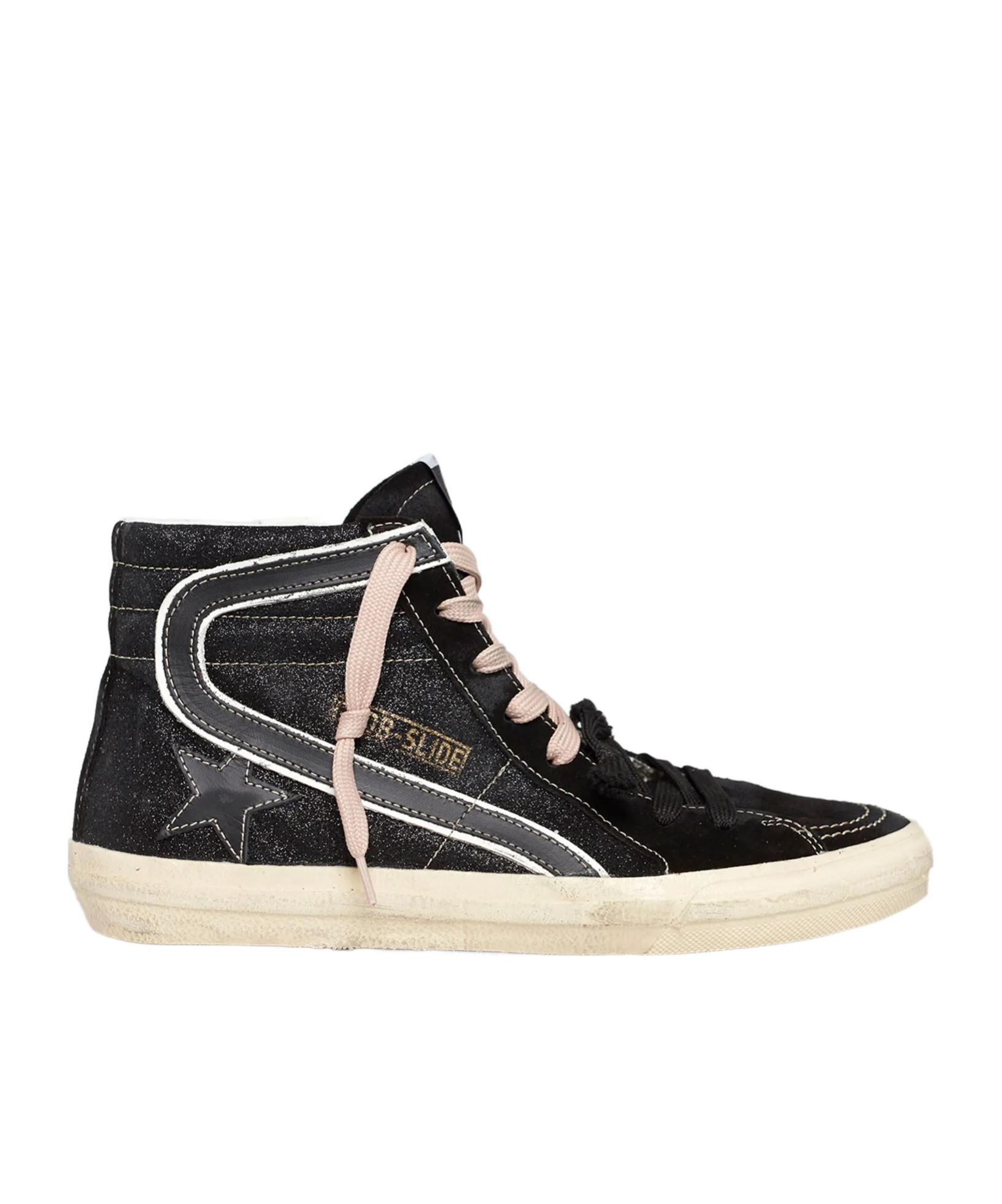 Golden Goose Lace-up High-top Casual Shoes In Black
