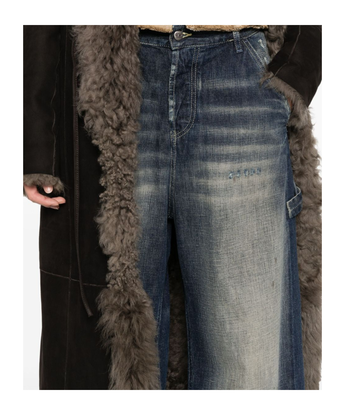 Diesel Belt-loop Jeans In Black