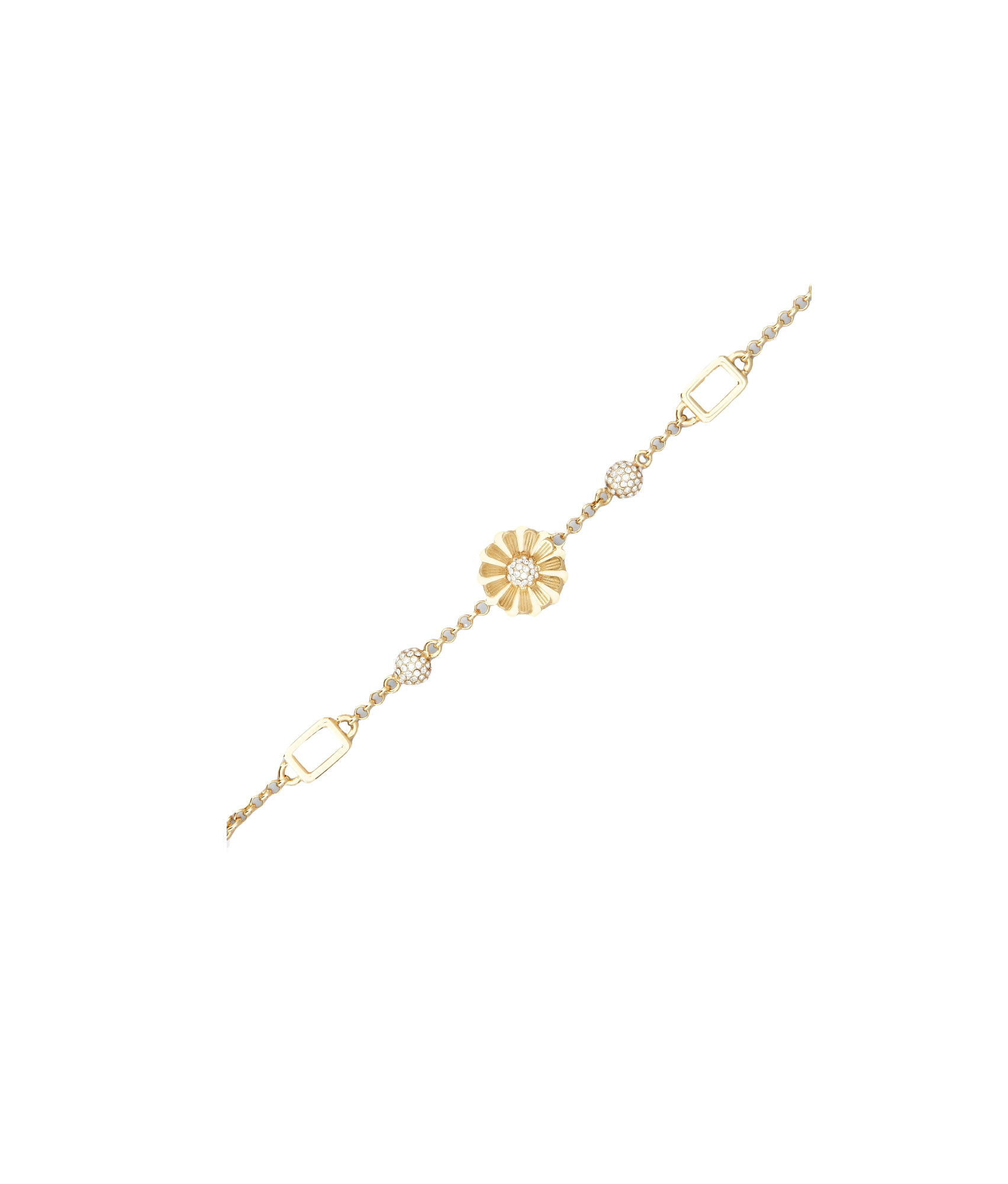 Roger Vivier Flower Bracelet In Golden