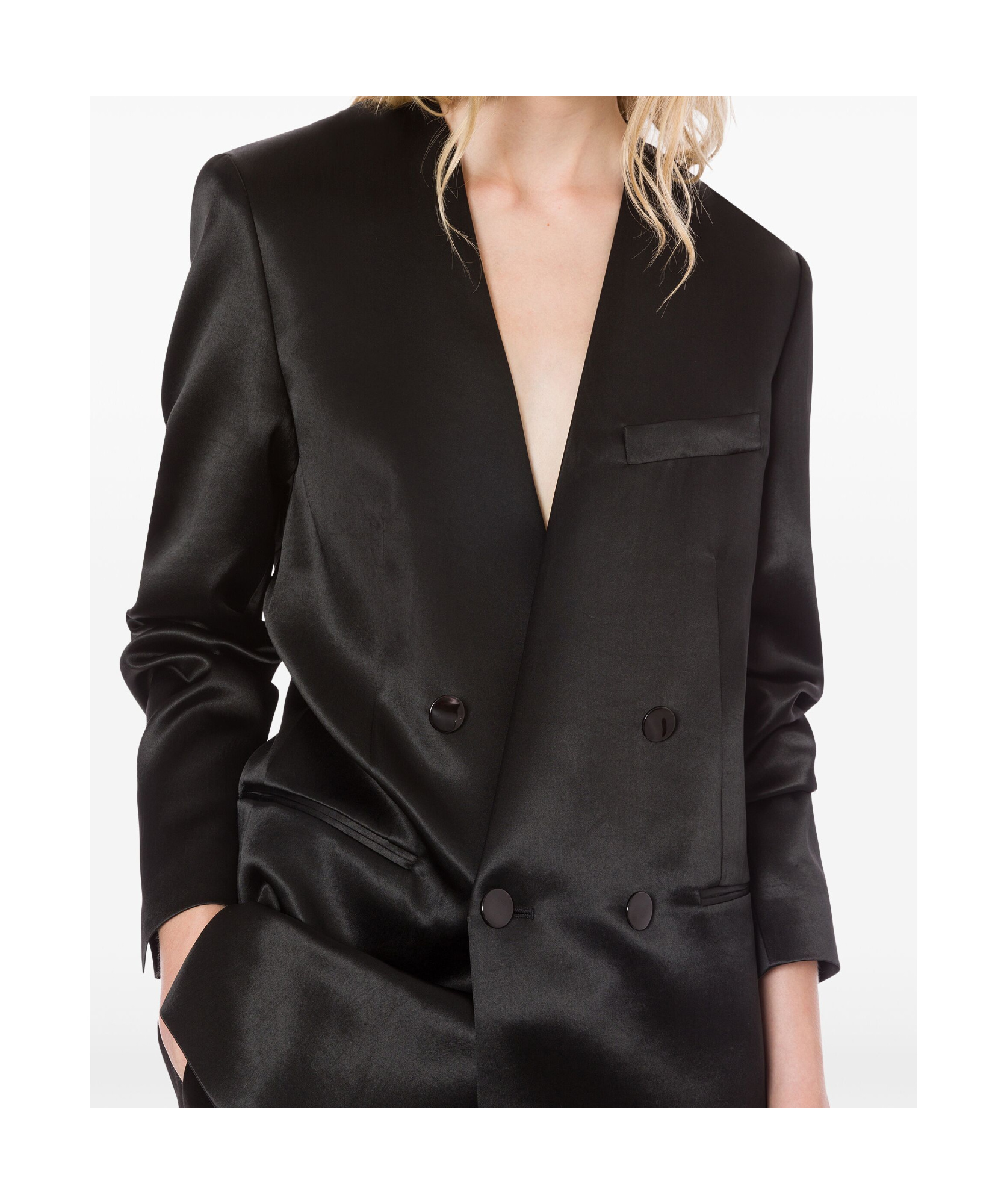 Philosophy Di Lorenzo Serafini Double-breasted Jacket In Black