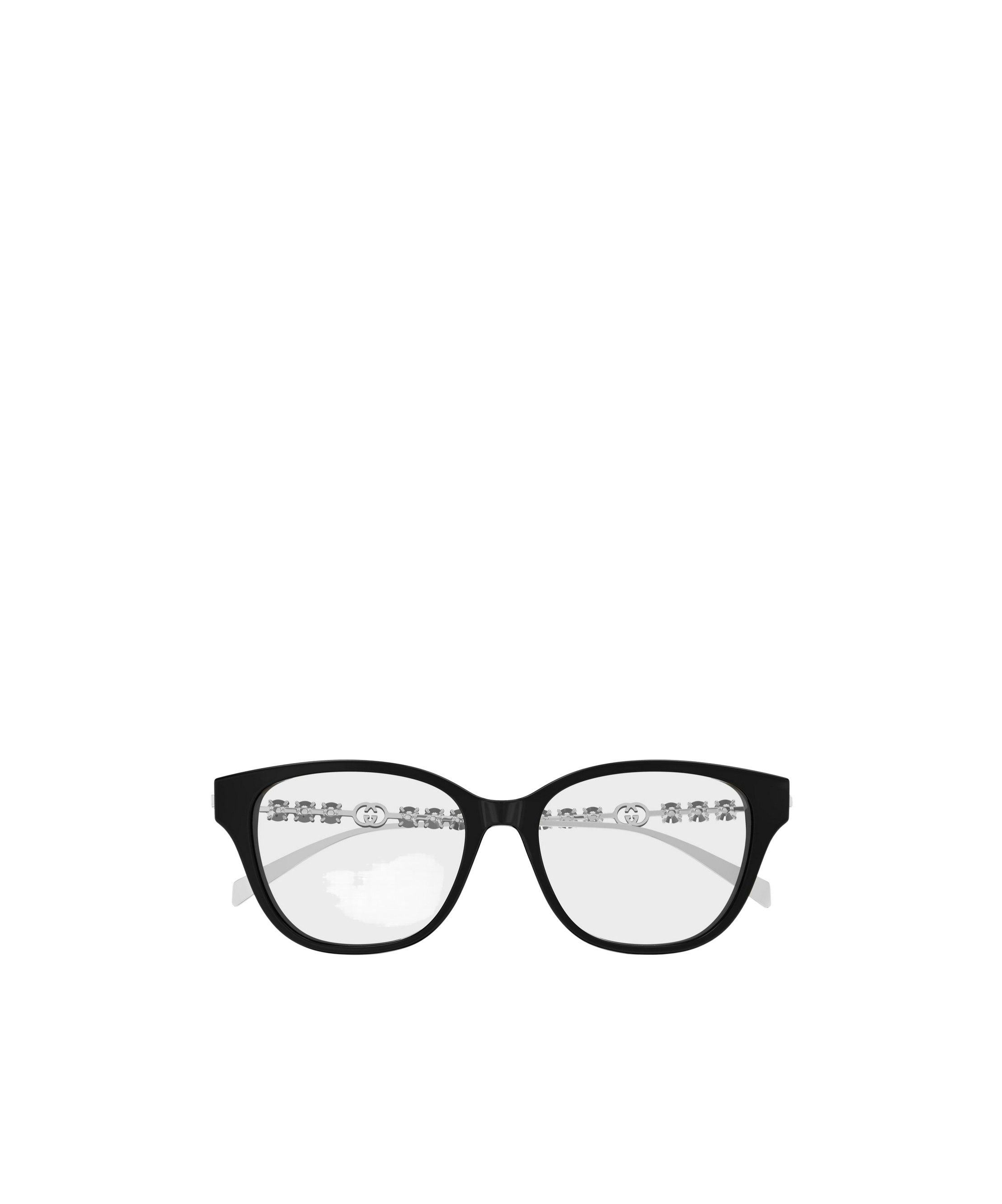Gucci Eyewear Embellished Square Frame Glasses In Black