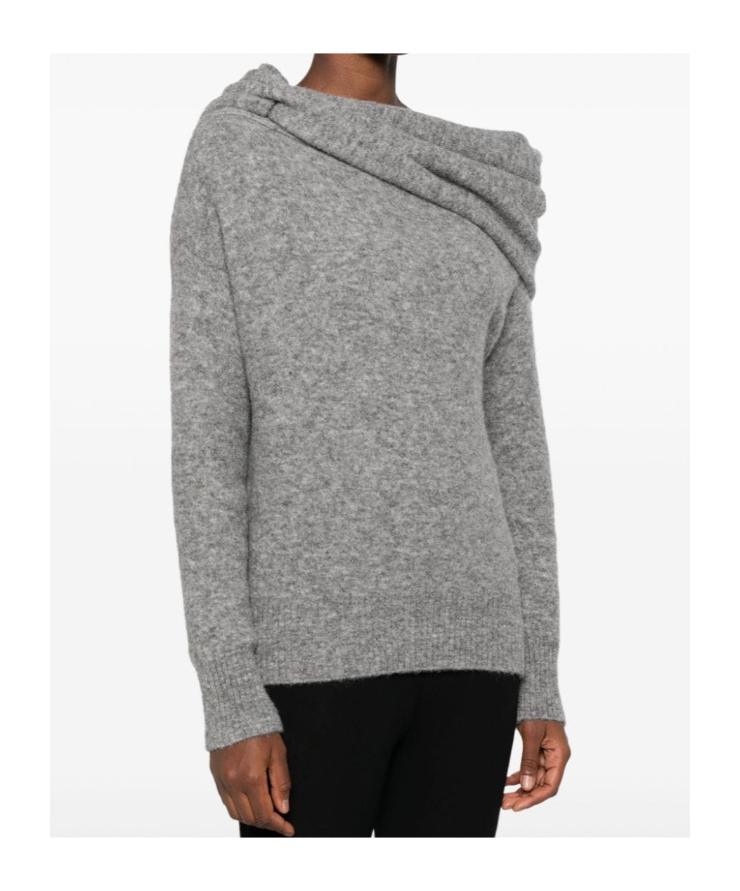 Giuseppe Di Morabito Off-the-shoulder Sweater In Gray