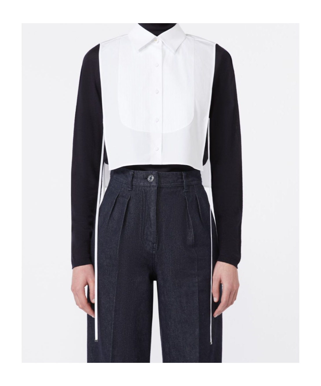 Max Mara Cotton Poplin Front In Gold