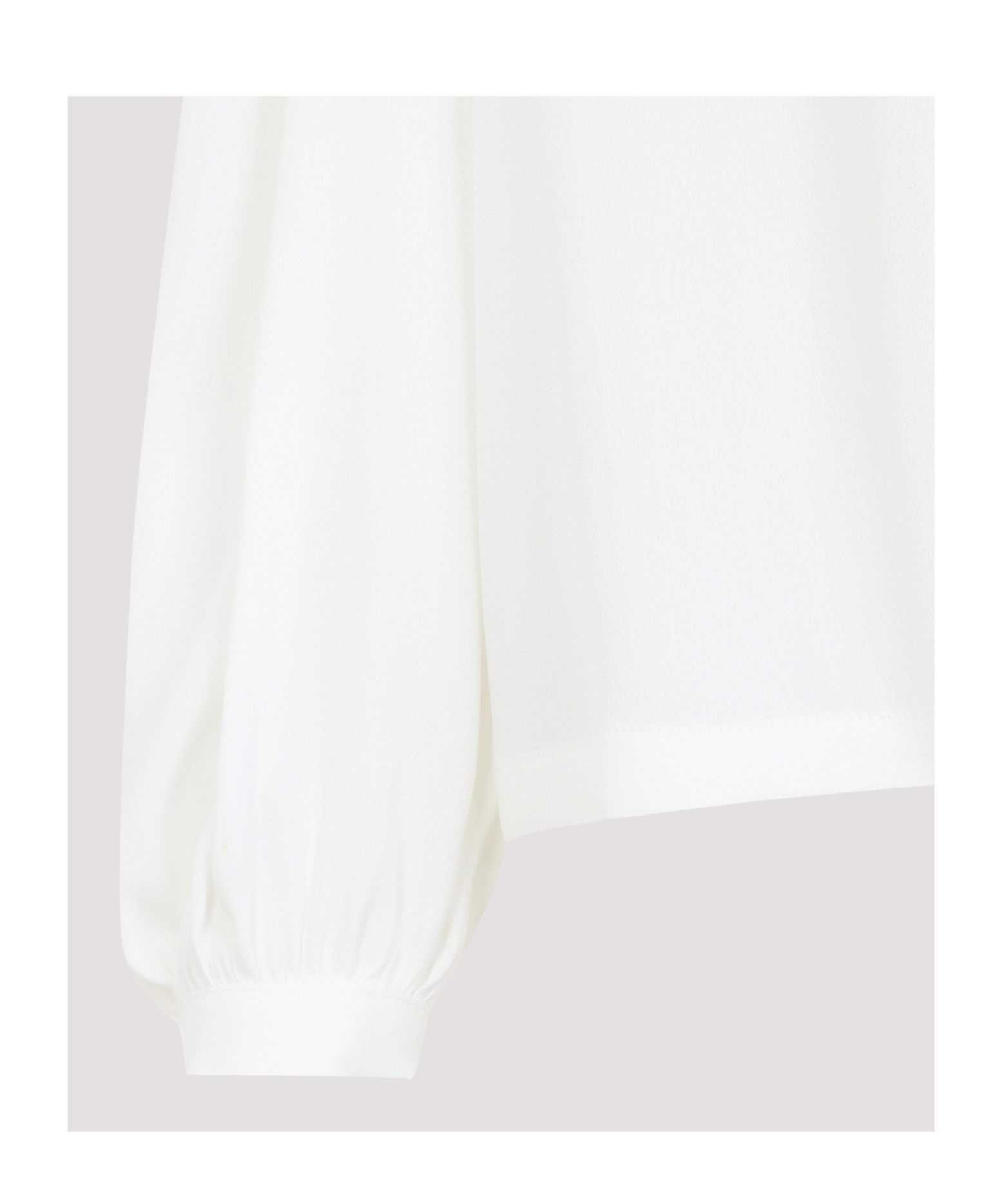 Giambattista Valli Long-sleeved Blouse In Silk Blend In White