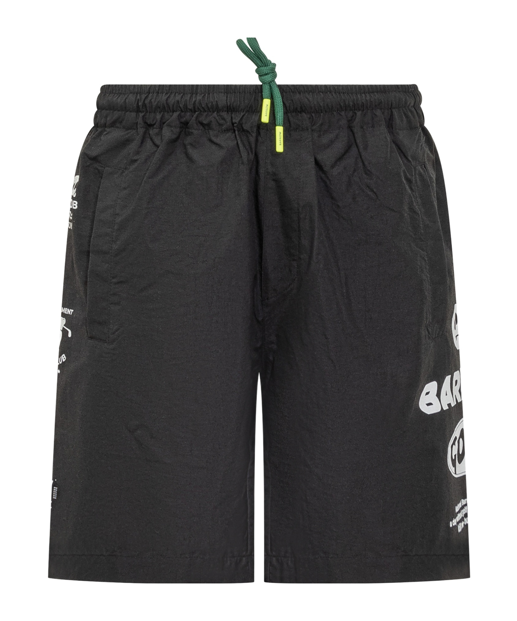 Barrow Elastic Waist Shorts In Black
