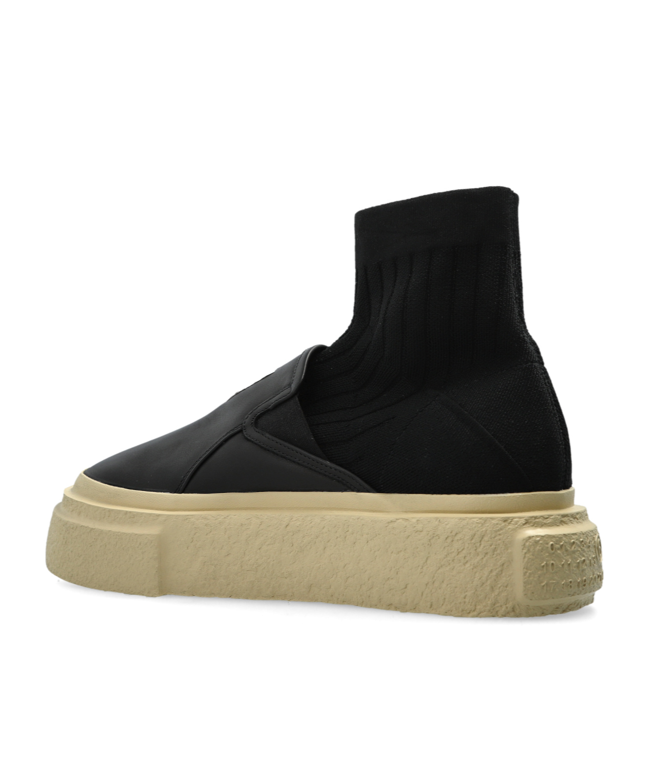 Shop Mm6 Maison Margiela Sock-insert Sneakers In Black