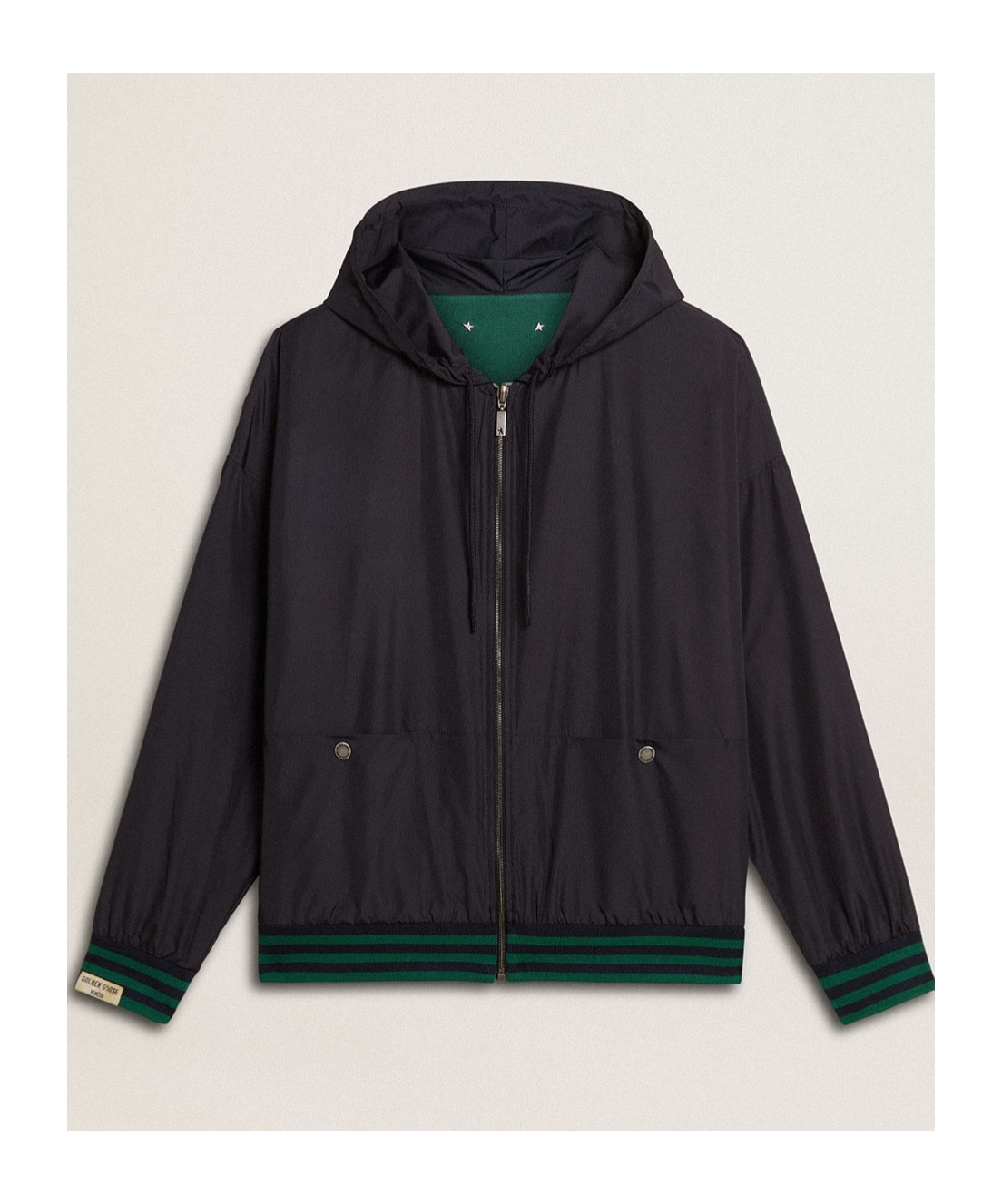 Golden Goose Unisex Reversible Over Zipped Hoodie In Green