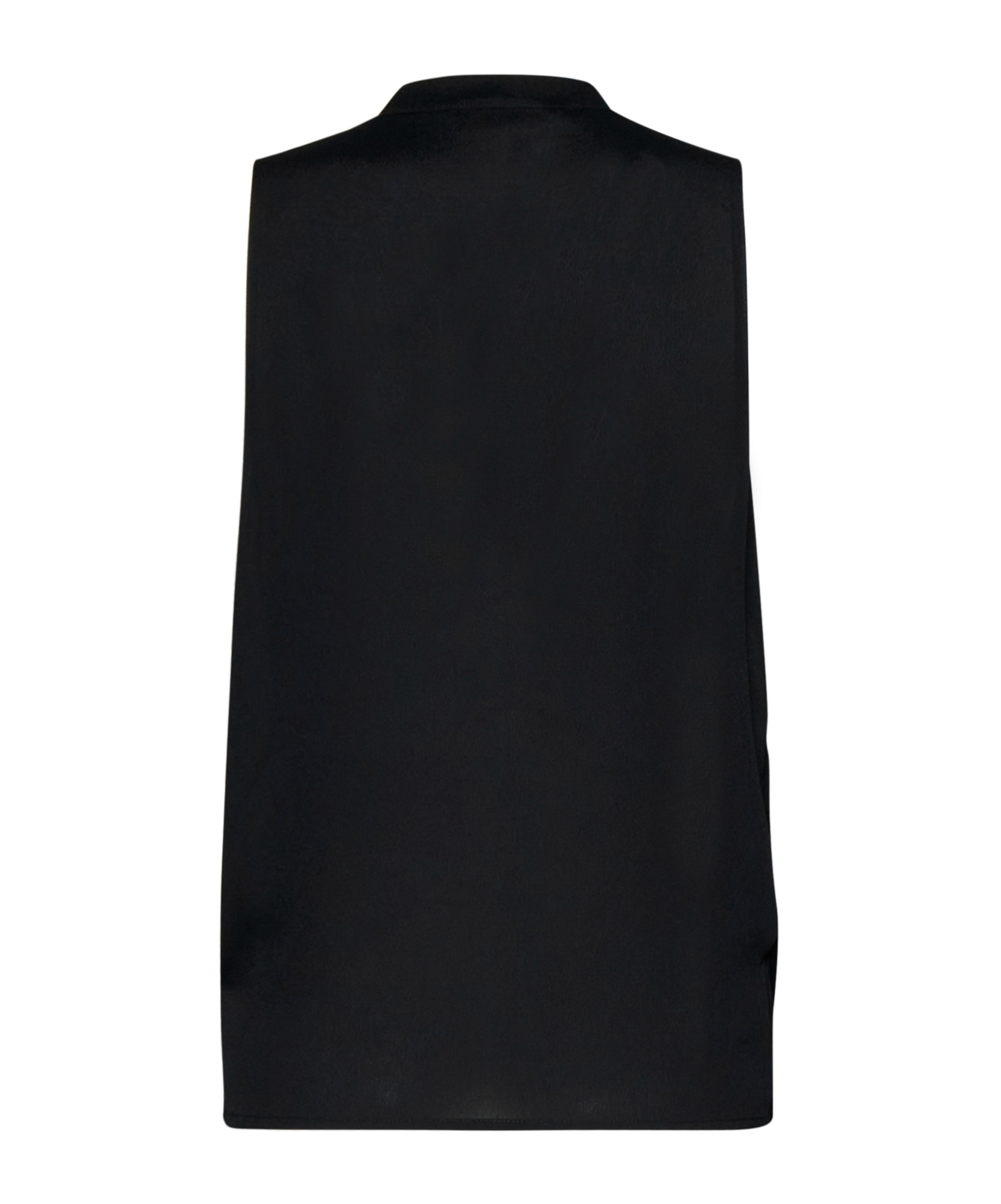 Kaos Draped Sleeveless Blouse In Black