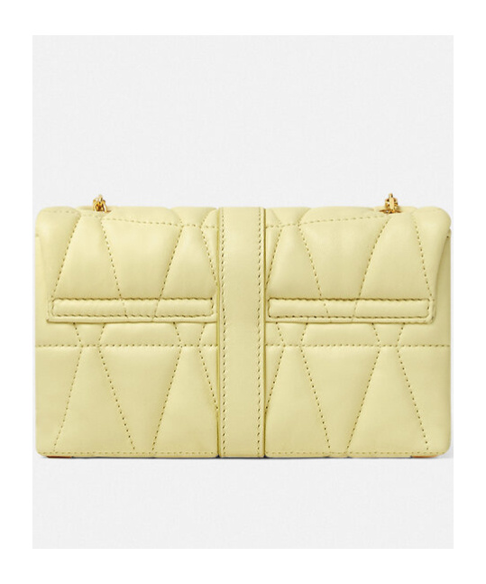 Versace Kleio Quilted Mini Bag In Yellow