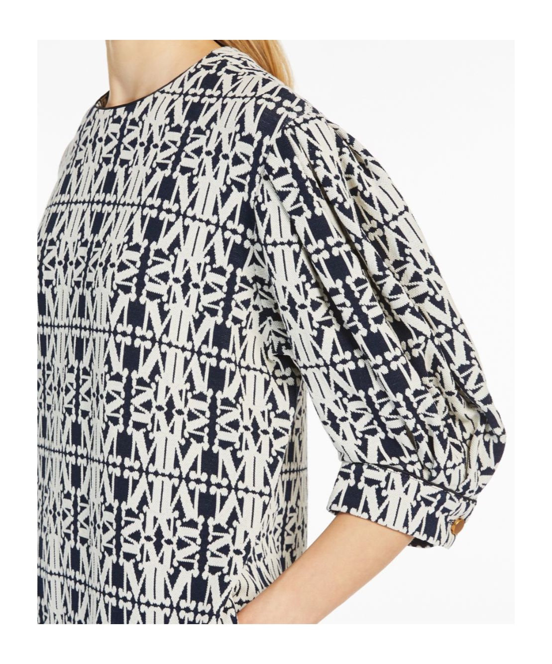 Max Mara Gustavo Mini Printed Dress In White