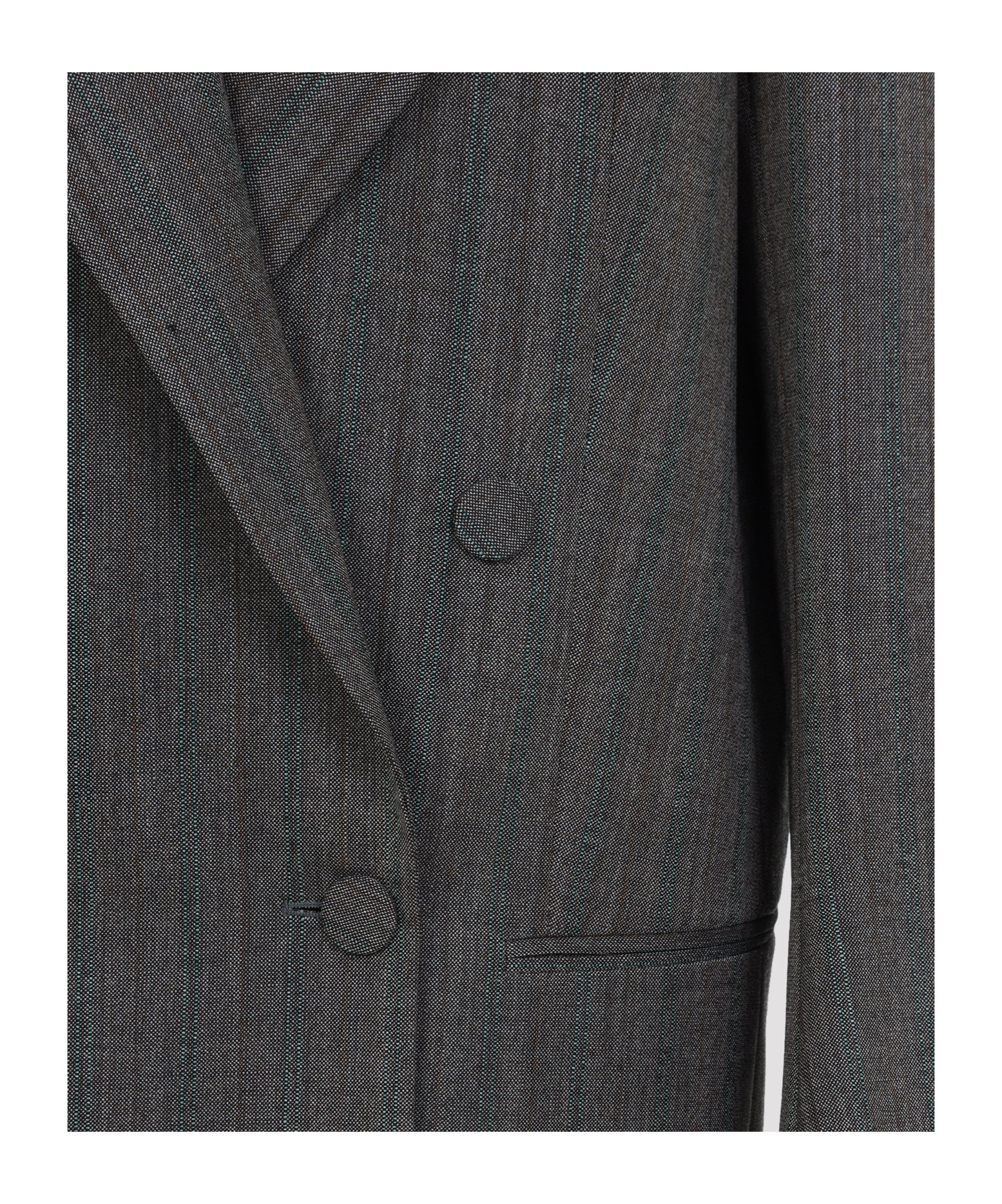 Dries Van Noten Longline Jacket With Notched Lapels And Pockets In Gray
