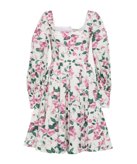 Emilia Wickstead Yasmina Floral Cotton Minidress In White