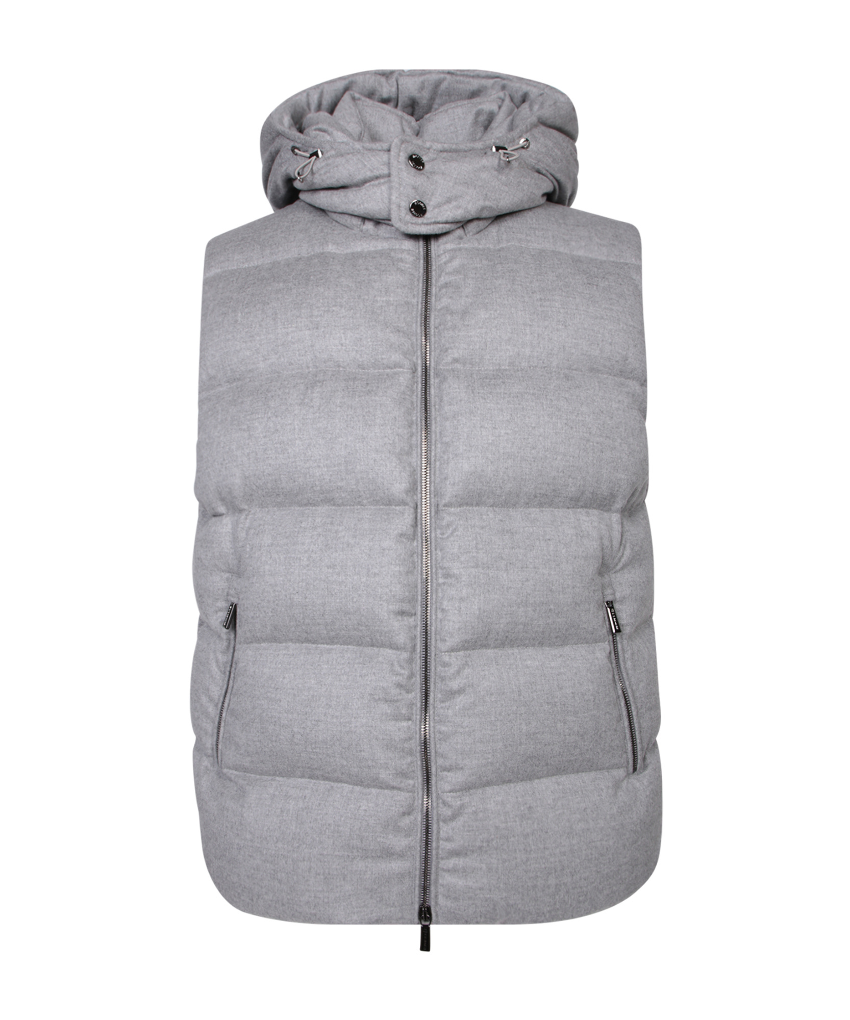 Moorer Sleeveless Vest In Gray