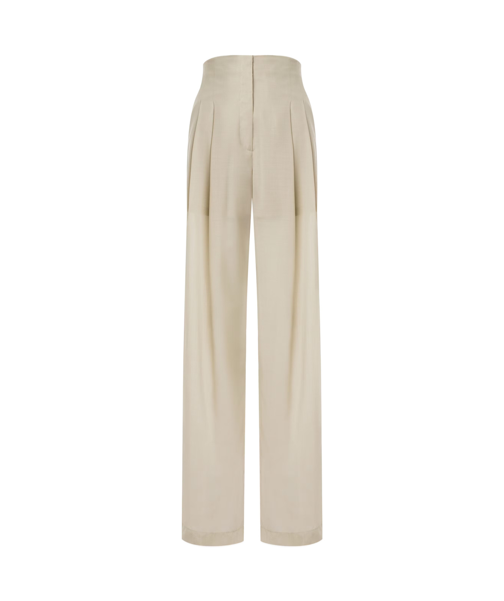 Philosophy Di Lorenzo Serafini Pleat-detailing Wool-blend Trousers In Nude