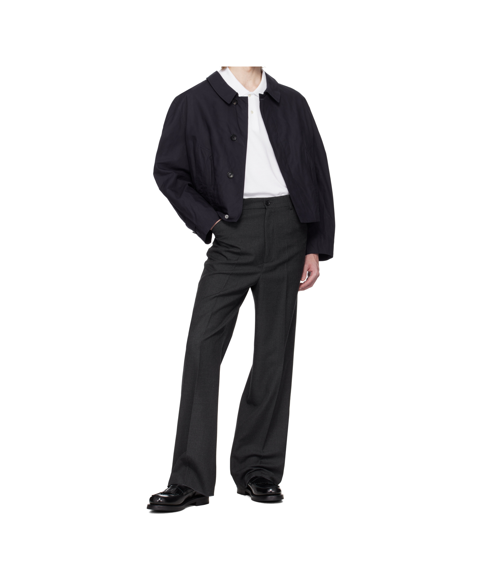 Bally Long Sleeve Casual Jacket In Navy Blue