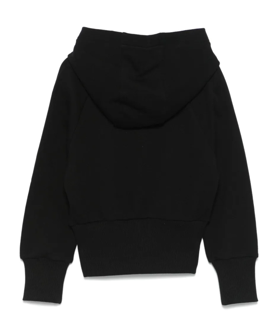 BALMAIN LOGO-EMBROIDERED HOODIE