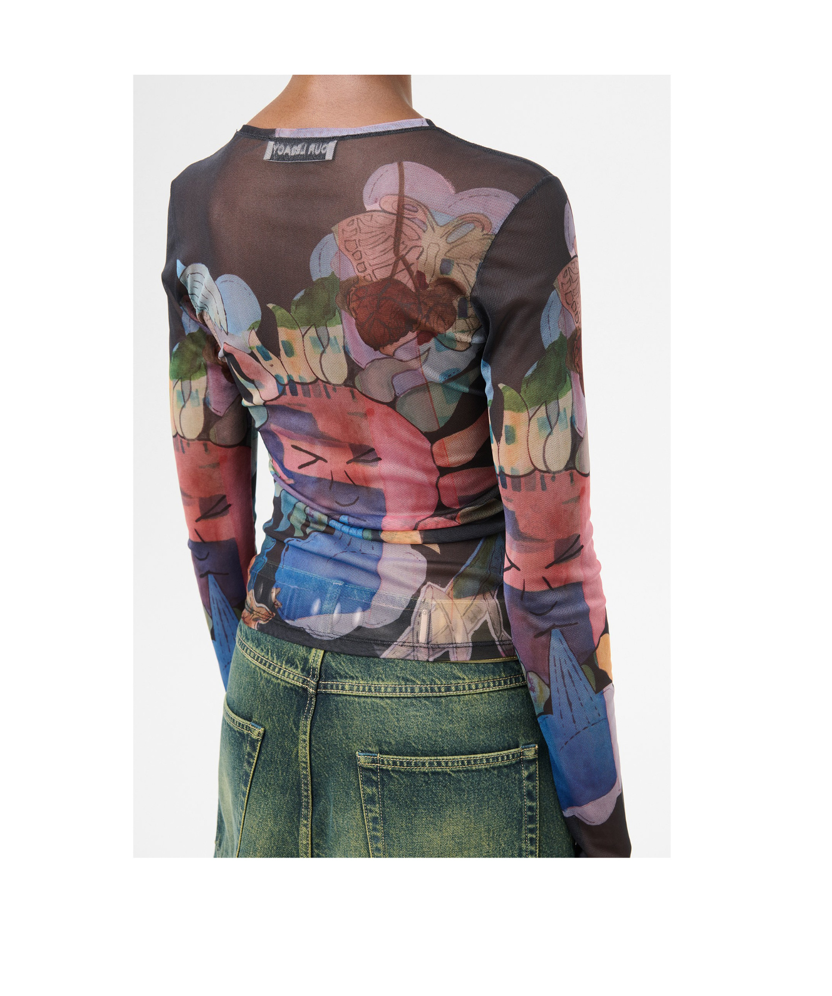 Our Legacy Open-necked Black Shirt In Multicolor