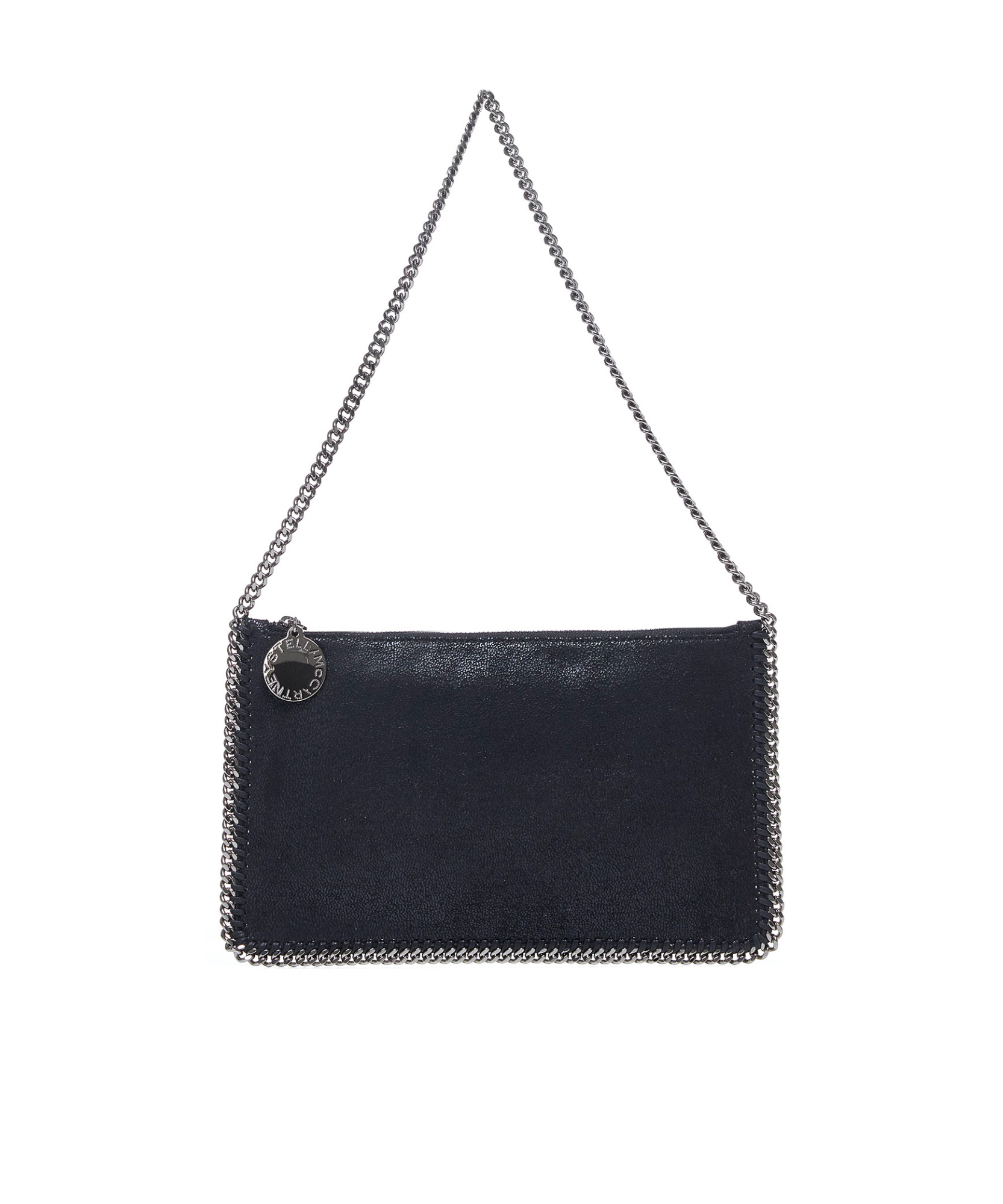 Stella Mccartney Womens Black Falabella Pochette Faux-leather Shoulder Bag In Black