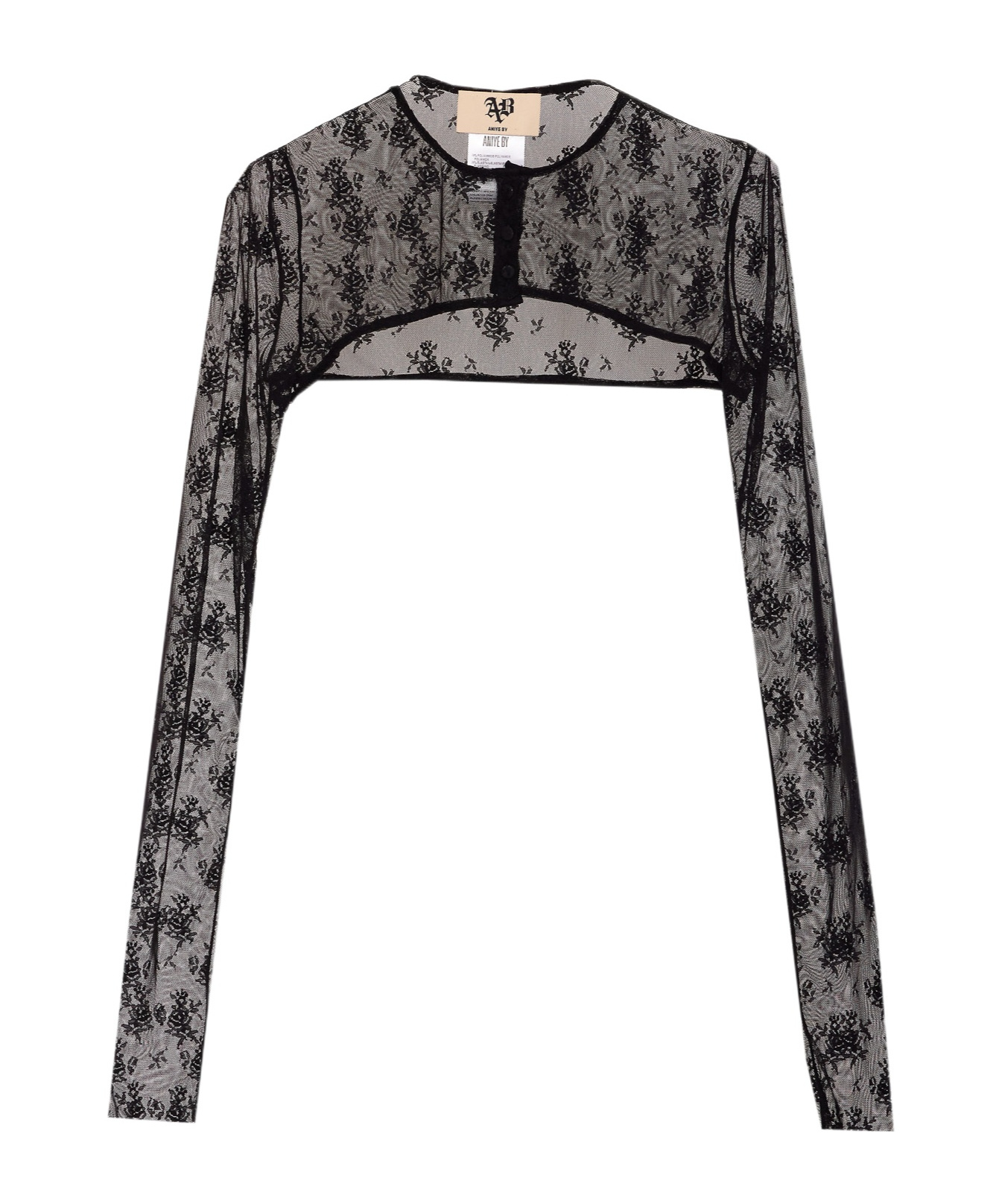 Aniye By Black Cover Zip Top In Black