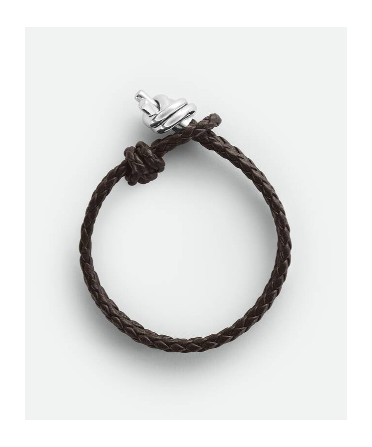 BOTTEGA VENETA BOTTEGA VENETA KNOT DETAILED BRAIDED BRACELET
