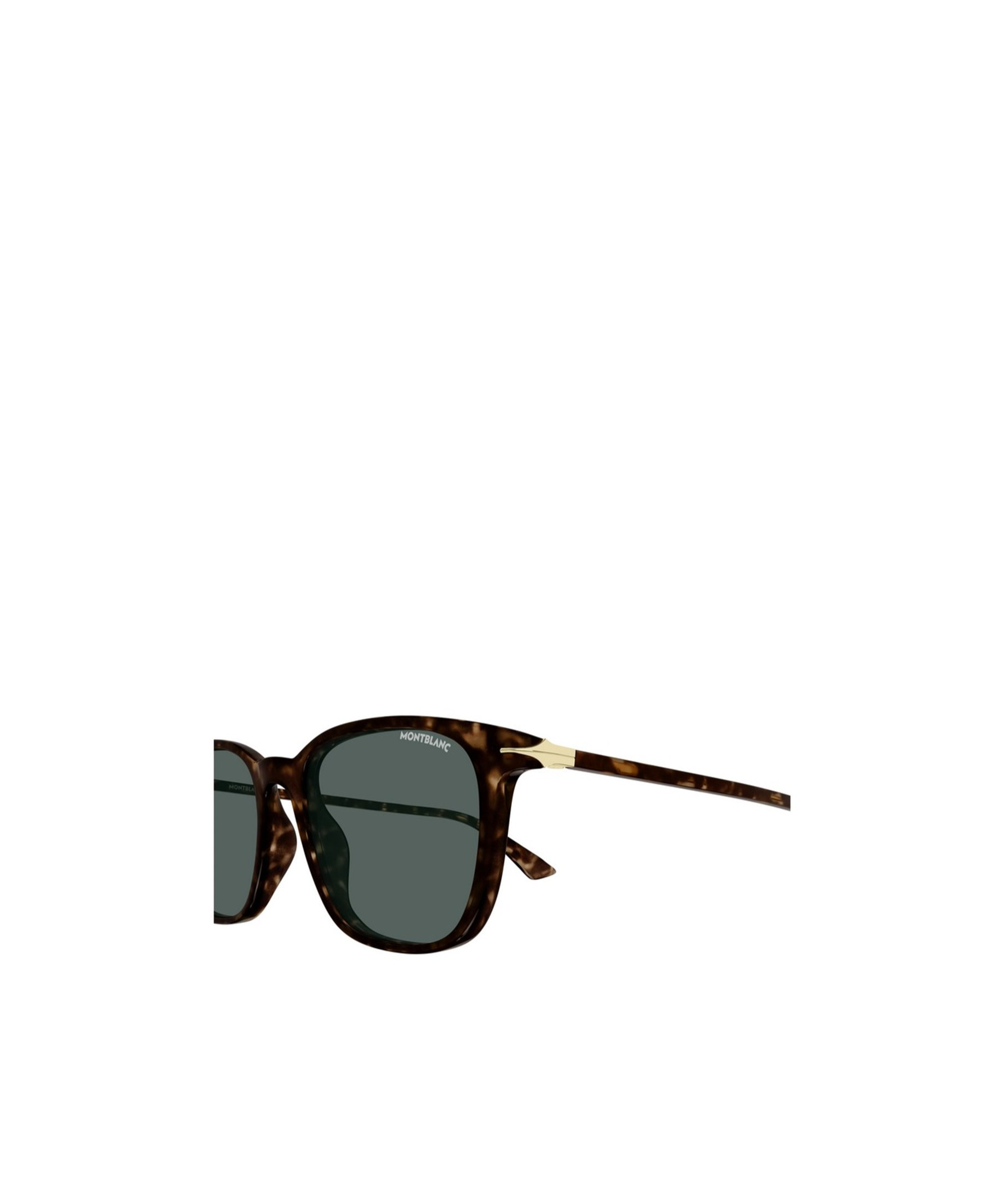 Montblanc Tortoiseshell Square-frame Sunglasses