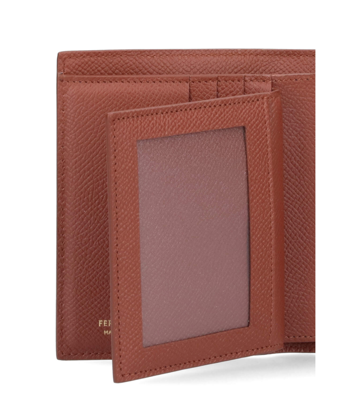 Ferragamo Bi-fold Wallet Gancini In Brown