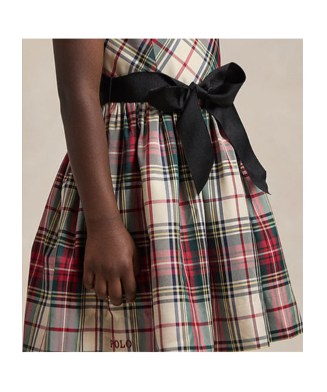 Polo Ralph Lauren Checked Dress In Multicolor