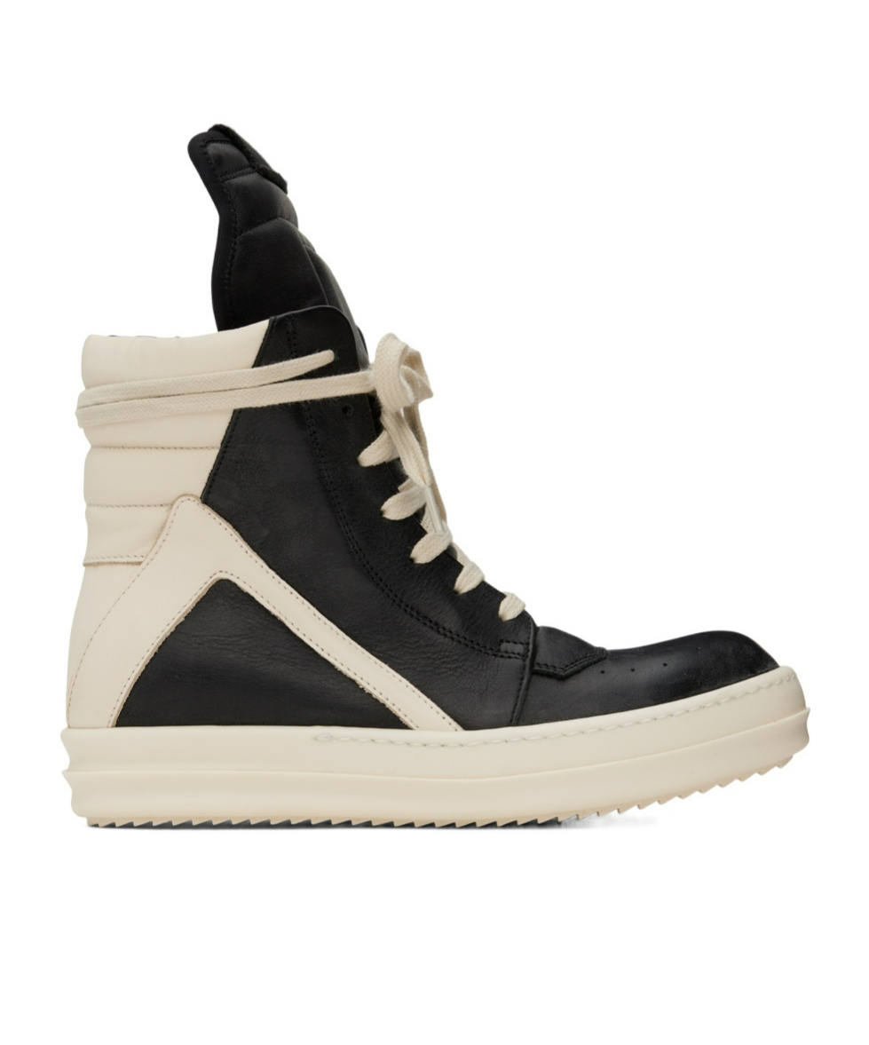 Rick Owens Geobasket Round Head High Top Casual Shoes